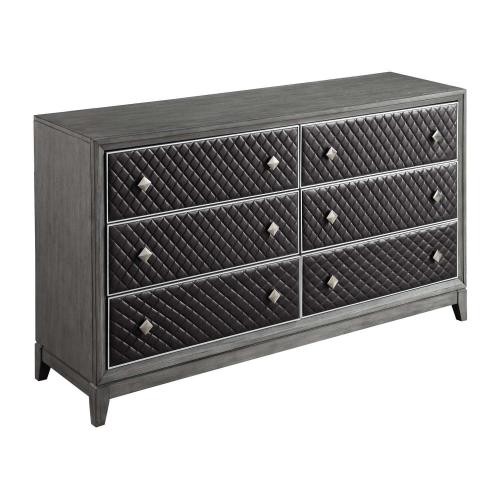 West End Dresser - Wire-brushed Gray