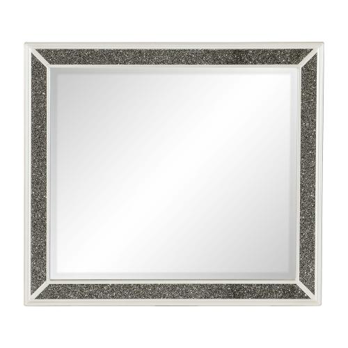 Homelegance Salon Mirror - White Pearlescent