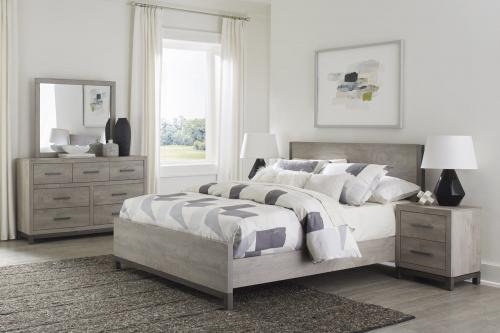 Zephyr Bedroom Set - Two-tone : Light Gray And Gray