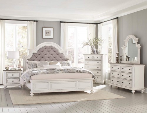 Baylesford Bedroom Set - Antique White Rub-Through Finish