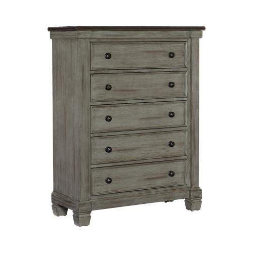 Weaver Chest - Two-tone : Antique Gray And Coffee