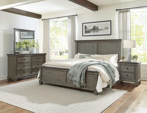 Weaver Bedroom Set - Two-tone : Antique Gray And Coffee