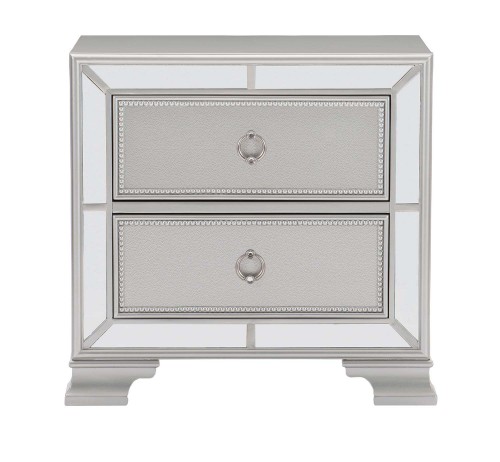 Avondale Night Stand - Silver