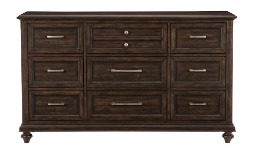 Cardano Dresser - Driftwood Charcoal over Acacia Solids and Veneers