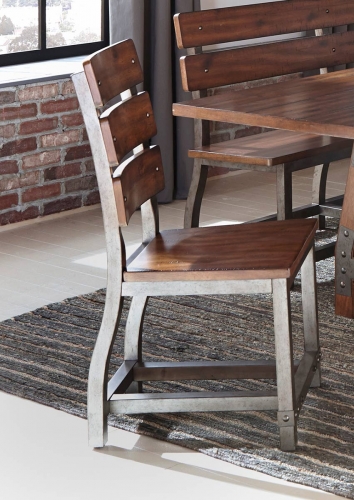 Holverson Side Chair - Rustic Brown