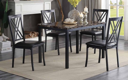 Waite Dining Set - Faux Marble Top