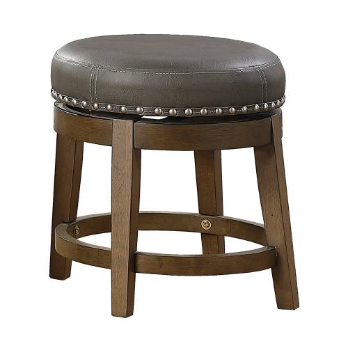 Homelegance Westby Swivel Dining Stool - Gray - Brown