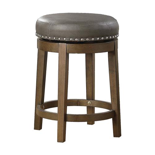 Westby Swivel Counter Height Stool - Gray - Brown