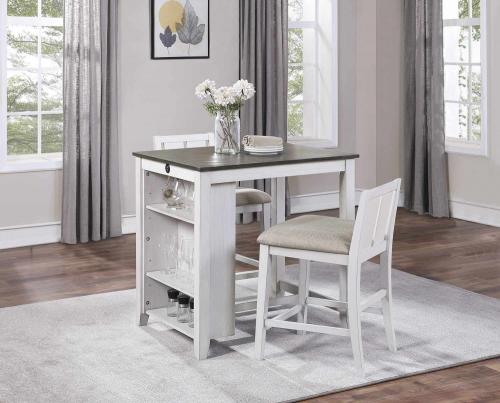 Daye 3-Piece Pack Counter Height set - Gray/White