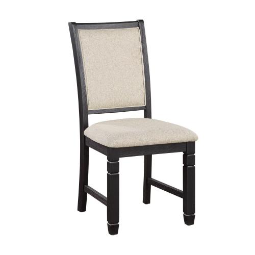 Asher Side Chair - Brown/Black