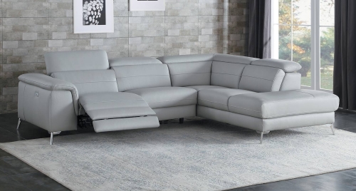 Cinque Reclining Sectional Sofa - Light Grey