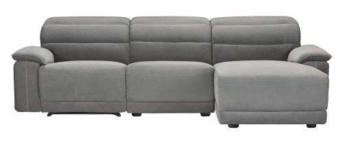 Ember Reclining Sectional Sofa Set - Dark Gray