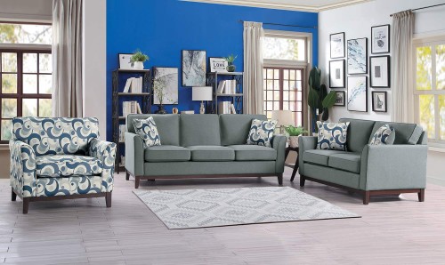 Blue Lake Sofa Set - Gray