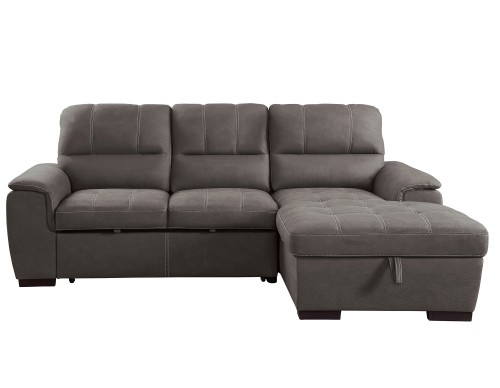Andes Sectional with Pull-out Bed and Hidden Storage - Taupe