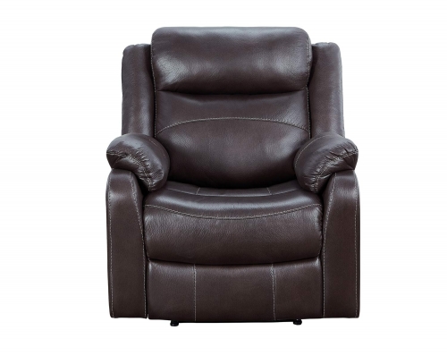 Yerba Lay Flat Reclining Chair - Dark Brown