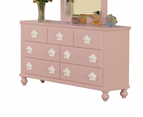 Floresville Dresser - Pink (White Flower)