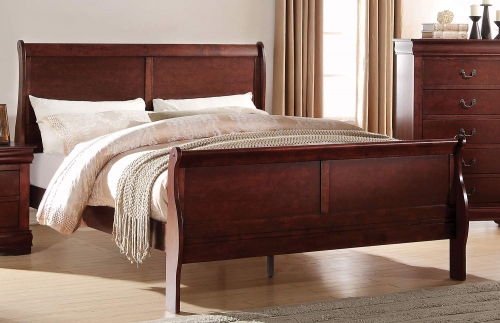Louis Philippe Bed - Cherry