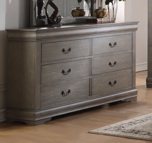 Acme Louis Philippe Dresser - Antique Gray