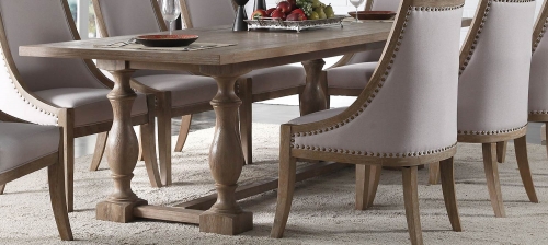 Eleonore Dining Table - Weathered Oak