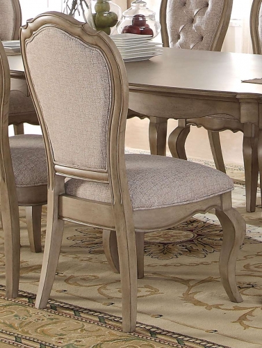 Chelmsford Side Chair - Beige Fabric/Antique Taupe