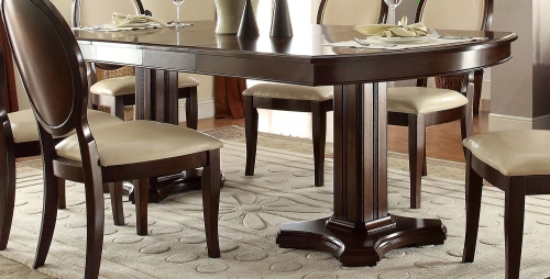 Balint Dining Table with Double Pedestal - Cherry