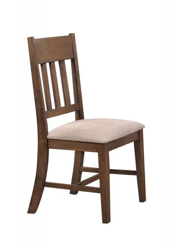 Ulysses Side Chair - Cream Fabric/Weathered Oak