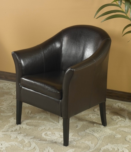 1404 Brown Leather Club Chair