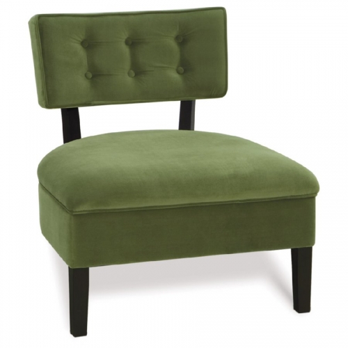 Curves Button Chair - Spring Green