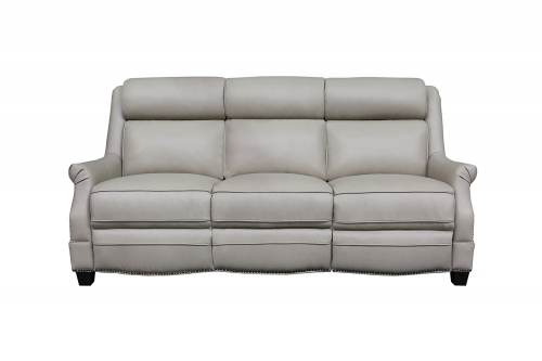 Warrendale Power Reclining Sofa with Power Head Rests - Shoreham Cream/All Leather
