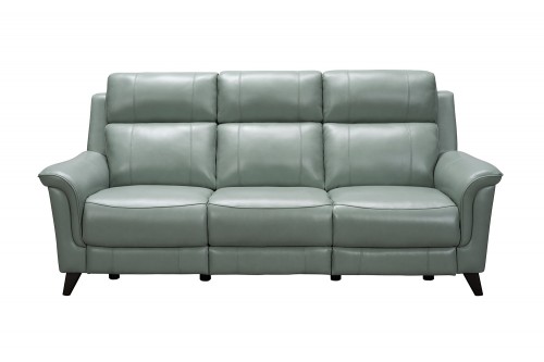 Kester Power Reclining Sofa with Power Head Rests - Lorenzo Mint/Leather match