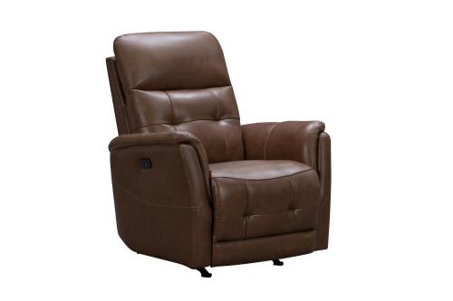 Horton Power Rocker Recliner Chair with Power Head Rest - Spence Caramel/Leather match
