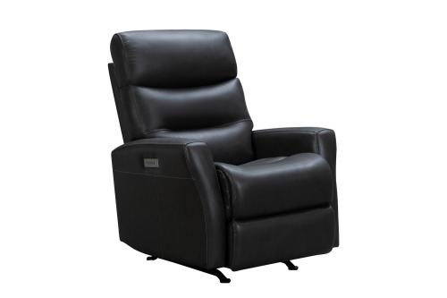 Donavan Power Rocker Recliner Chair with Power Head Rest and Lumbar - Matteo Smokey Gray/Leather match