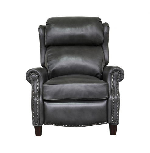 Meade Recliner Chair - Wrenn Gray/all leather