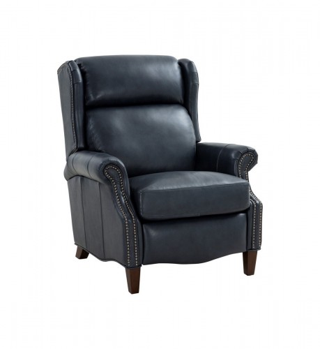Philadelphia Recliner Chair - Barone Navy Blue/All Leather
