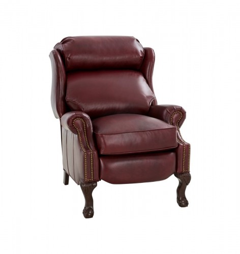 Danbury Recliner Chair - Emerson Sangria/Top Grain Leather