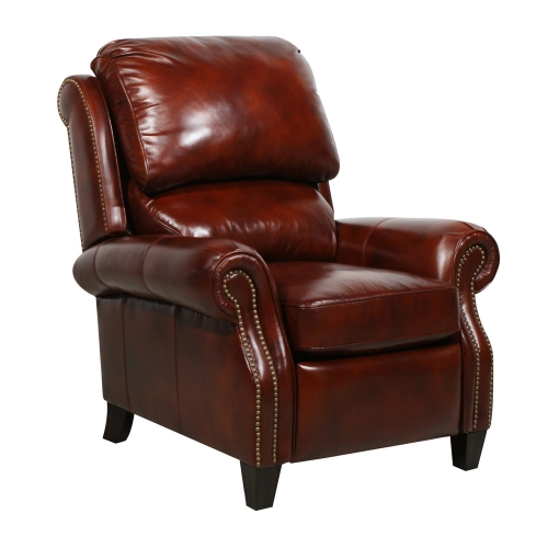 Churchill Recliner Chair - Art Burl/All Leather