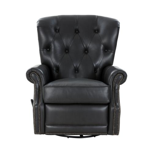 Heritage Swivel Glider Recliner Chair - Shoreham Gray/All Leather