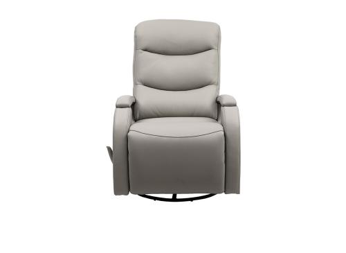 Fallon Swivel Glider Recliner Chair - Gable Dove/Leather match