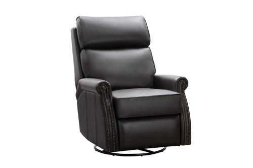 Crews Swivel Glider Recliner Chair - Bennington Chestnut/All Leather