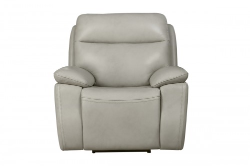 Micah Power Recliner Chair with Power Head Rest - Venzia Cream/Leather Match