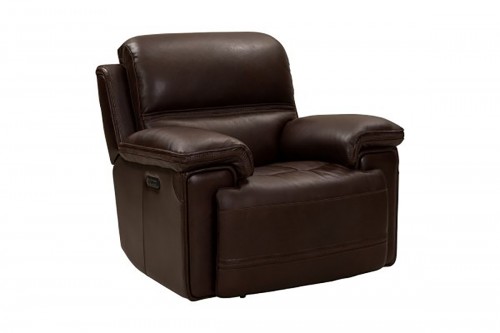 Sedrick Power Recliner Chair with Power Head Rest - El Paso Walnut/Leather Match
