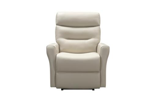 Enzo Power Recliner Chair with Power Head Rest and Power Lumbar - Laurel Cream/Leather Match