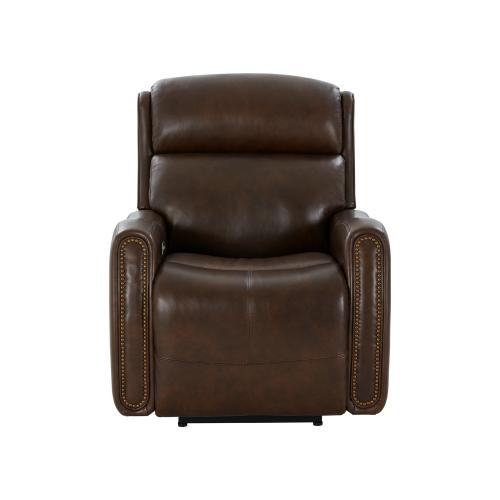 Brookside Power Recliner Chair with Power Head Rest and Power Lumbar - Ashford Walnut/All Leather