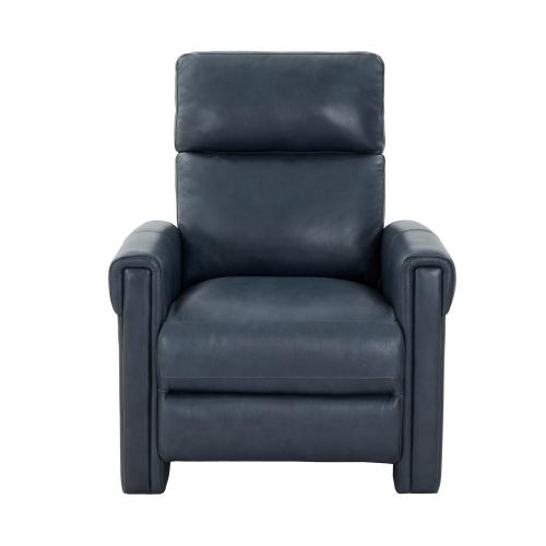 Jeffrey Zero Gravity Power Recliner Chair with Power Head Rest and Lumbar - Barone Navy Blue/All Leather