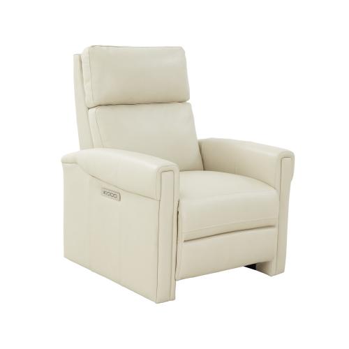 Jeffrey Zero Gravity Power Recliner Chair with Power Head Rest and Lumbar - Barone Parchment/All Leather