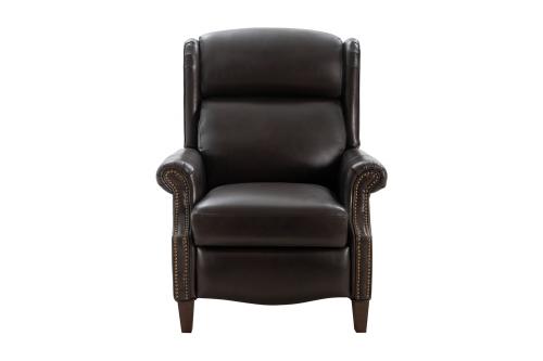 Philadelphia Power Recliner Chair with Power Head Rest and Lumbar - Bennington Fudge/All Leather