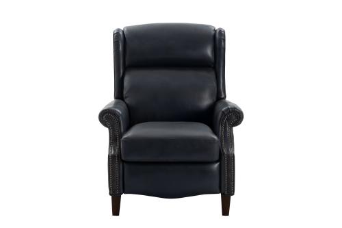 Philadelphia Power Recliner Chair with Power Head Rest and Lumbar - Barone Navy Blue/All Leather