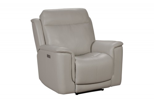 Barcalounger Burbank Power Recliner Chair with Power Head Rest and Lumbar - Laurel Cream/Leather match