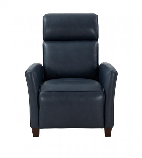 Jasmine Zero Gravity Power Recliner Chair with Power Head Rest and Lumbar - Barone Navy Blue/All Leather