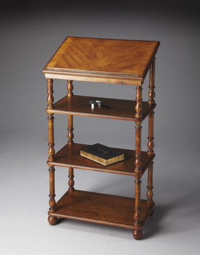 1512001 Vintage Oak Library Stand
